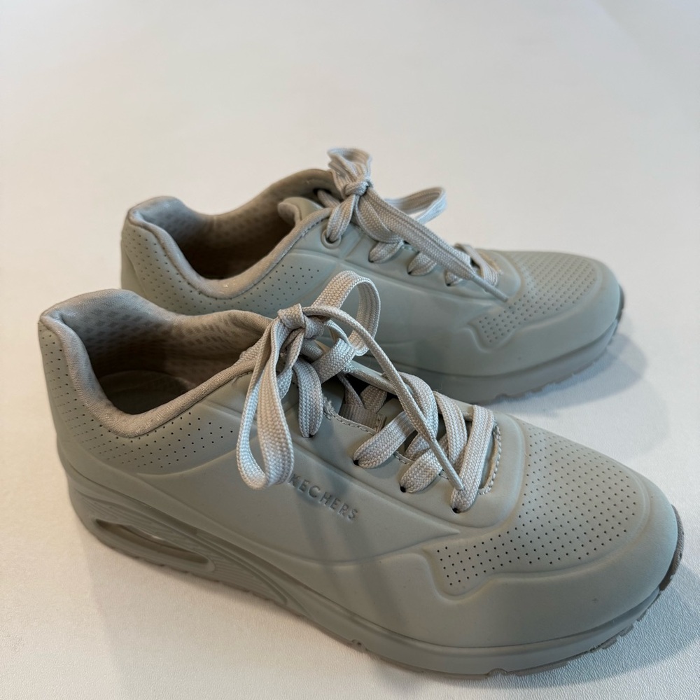 Skechers Uno Stand On Air Cream Air Cooled Memory Foam Sneakers Women’s size 7.5 - Picture 4 of 8
